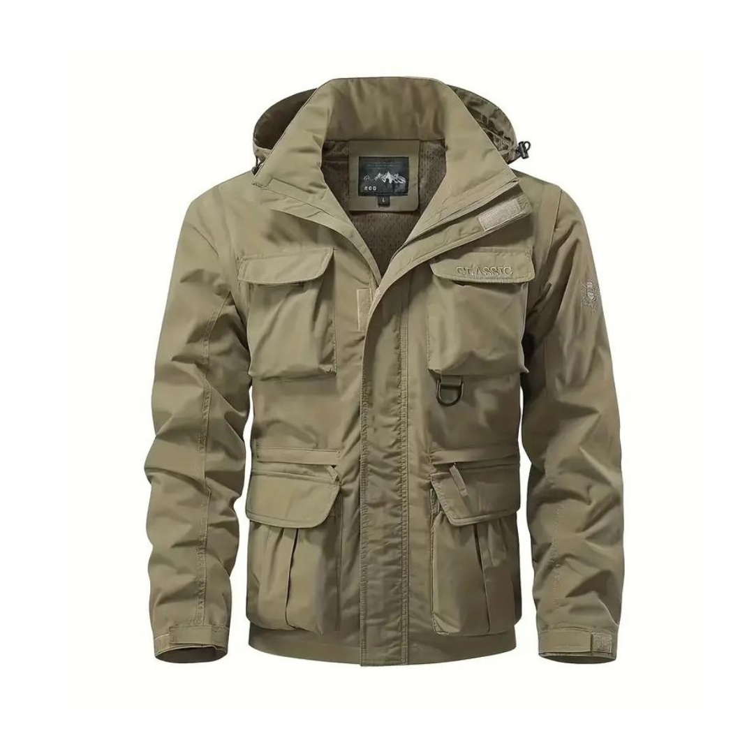 Herren Übergangsjacke wasserabweisend mit abnehmbarer Kapuze – Leif