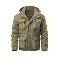 Herren Übergangsjacke wasserabweisend mit abnehmbarer Kapuze – Leif