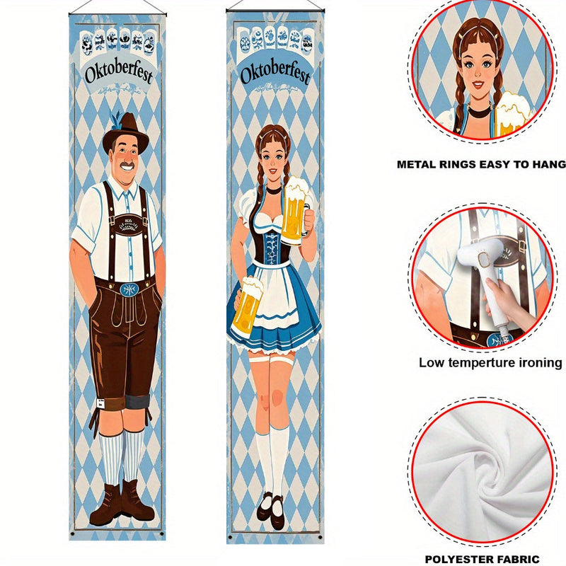 Oktoberfest Banner Set Polyester – WiesnWillkommen Oktoberfest 2025
