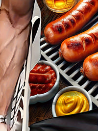 Herren Kurzarm T-Shirt mit BBQ- & Bier-Print – Karl Oktoberfest 2025