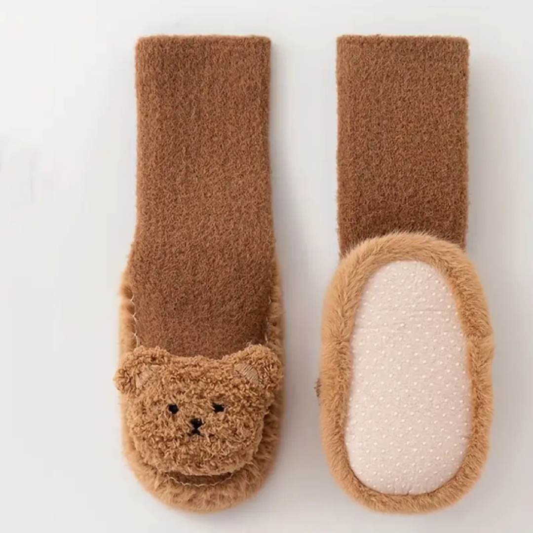 Kinder Hausschuhe Socken mit Bären – CozyBear