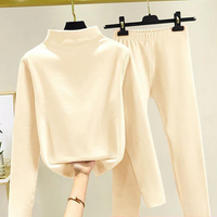 Zweiteilige Damen Winter Set mit Fleecepullover und Hose – Eva