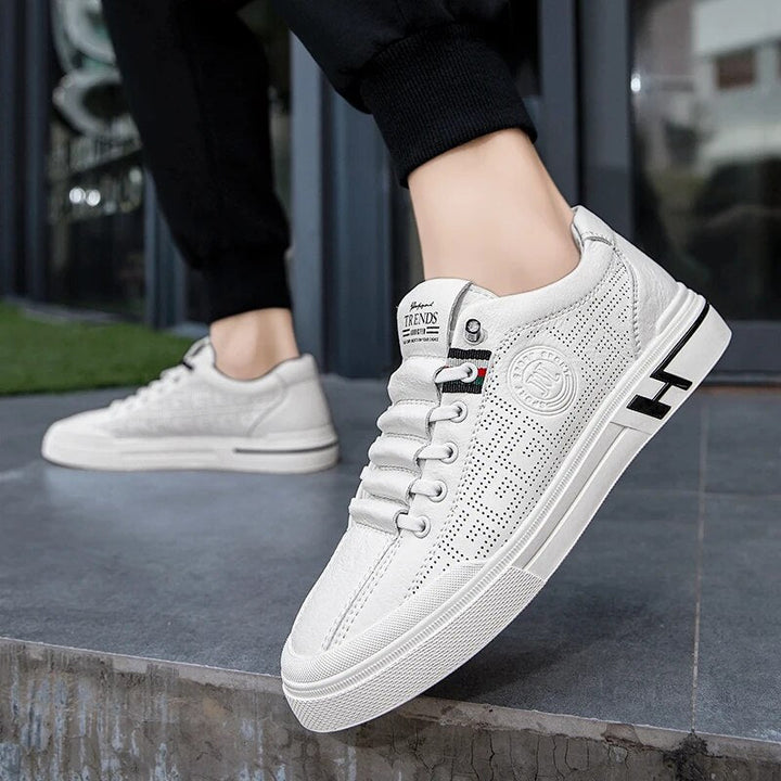 Herren-Sneaker aus Perforiertem Leder mit Leichtbauweise – Ethan