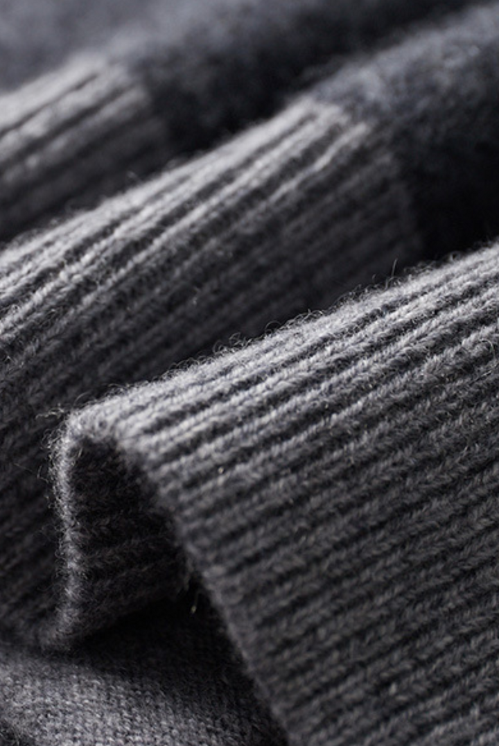 Graue Kaschmir Merinowolle Herbst-Set – Vittore