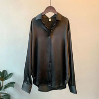 Stilvolle Satin Damenbluse - Elina