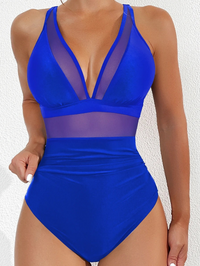 Damen Badeanzug mit Mesh und Push-up Effekt – Chiara