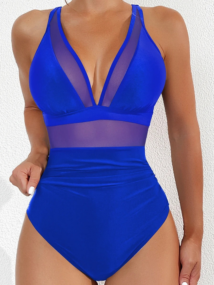 Damen Badeanzug mit Mesh und Push-up Effekt – Chiara
