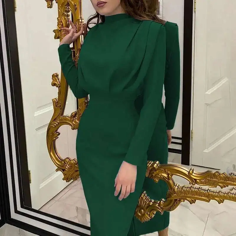 Bodycon Midi Kleid mit Turtleneck – Valeria