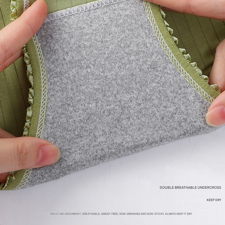 Leckfreie Unterwäsche mit hohem Taillenbund – Camille (8er-Pack)