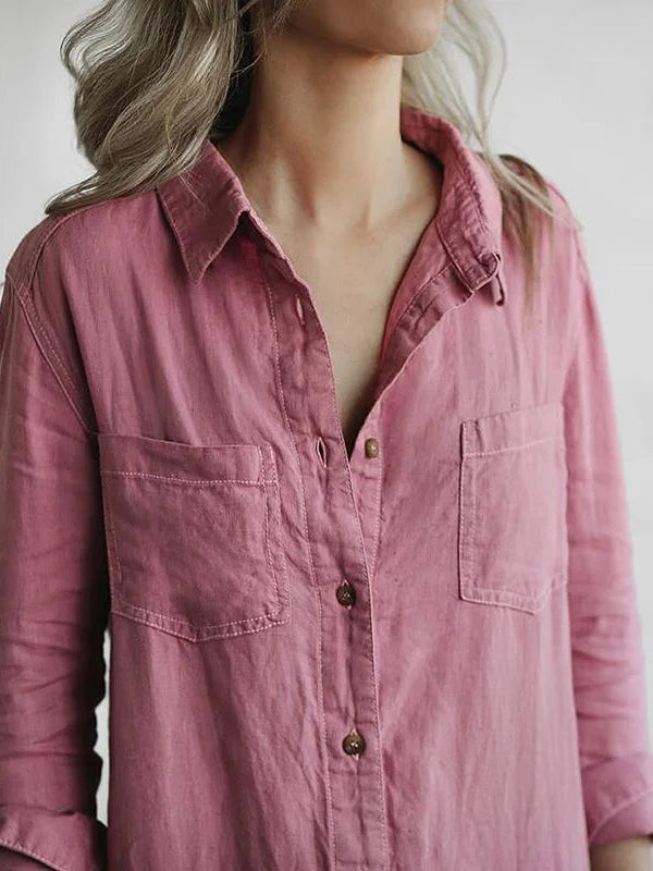 Herbstlicher Lässiger Jumpsuit – Liv | 100% Baumwolle, mit praktischen Taschen