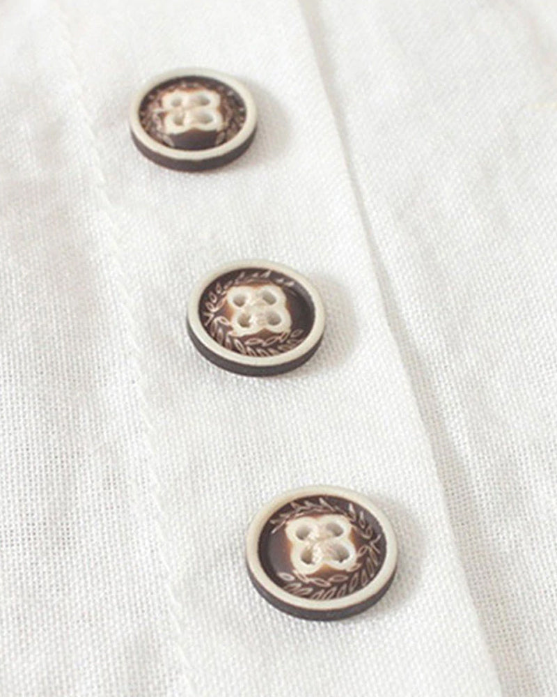 Herbstliches T-Shirt mit kurzen Ärmeln und rundem Hals – Samantha