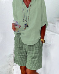 Gestreifte Sommer-Shorts für Damen – Léonie