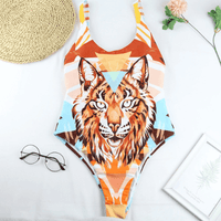 Stylischer Einteiler-Badeanzug mit Animal Print für Damen - WildWelle