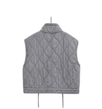 Graue Ärmellose Baumwollweste – Herbstzauber Thalia