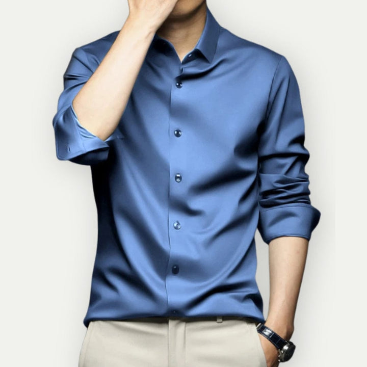 Knitterfreies und Bügelfreies Herrenhemd – Mailand