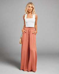 Leichte Damen Sommerhose mit hoher Taille – Mira