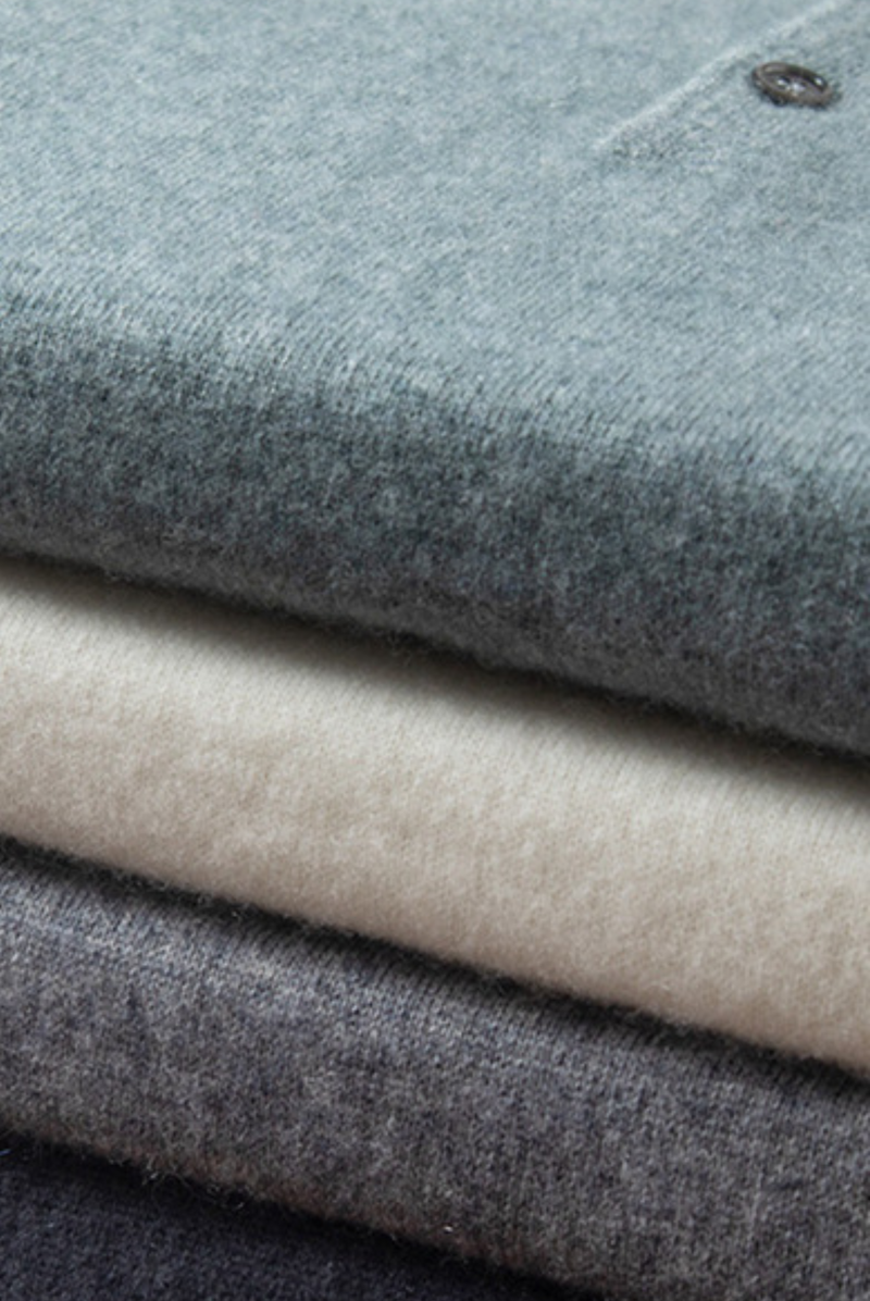 Winterliches Herren Polo aus Kaschmir-Merinowolle – Silvano