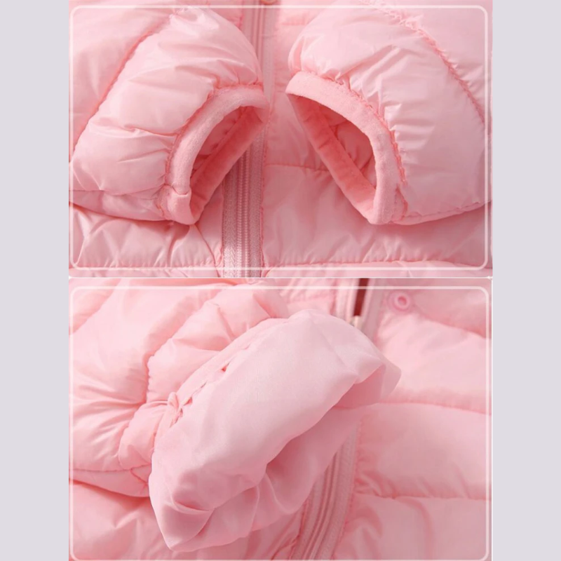 Kinder Regenjacke wasserdicht im Daunenstil mit Karikatur-Design – Miro