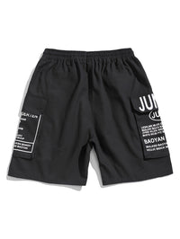 Sommer Shorts Herren mit Letter-Print Streetstyle Look - Milan