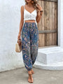 Boho-Chique Damenhose mit grafischem Druck – Solara