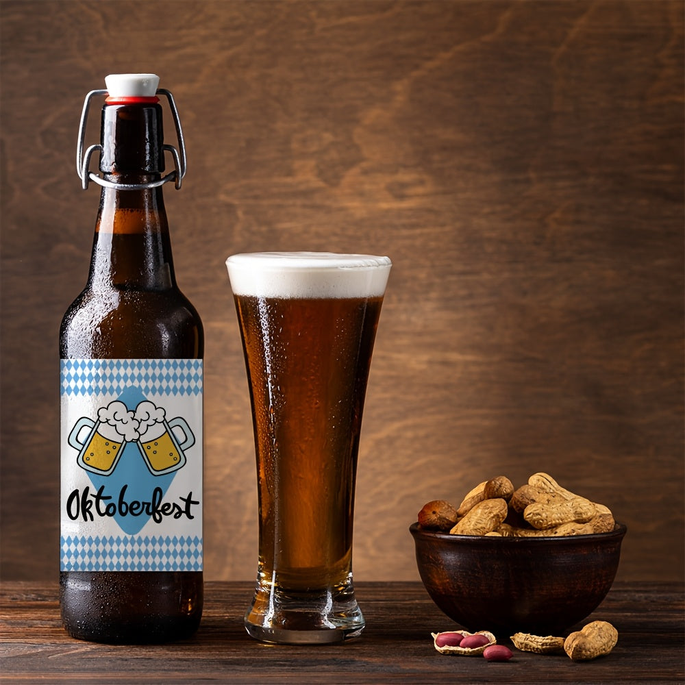 Oktoberfest Flaschenetiketten 3 Sets (je 24 Stück) – BierLabelSet Oktoberfest 2025