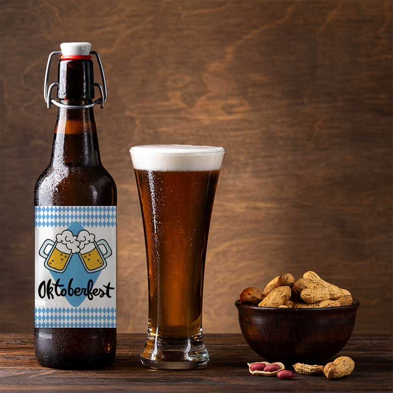 Oktoberfest Flaschenetiketten 3 Sets (je 24 Stück) – BierLabelSet Oktoberfest 2025