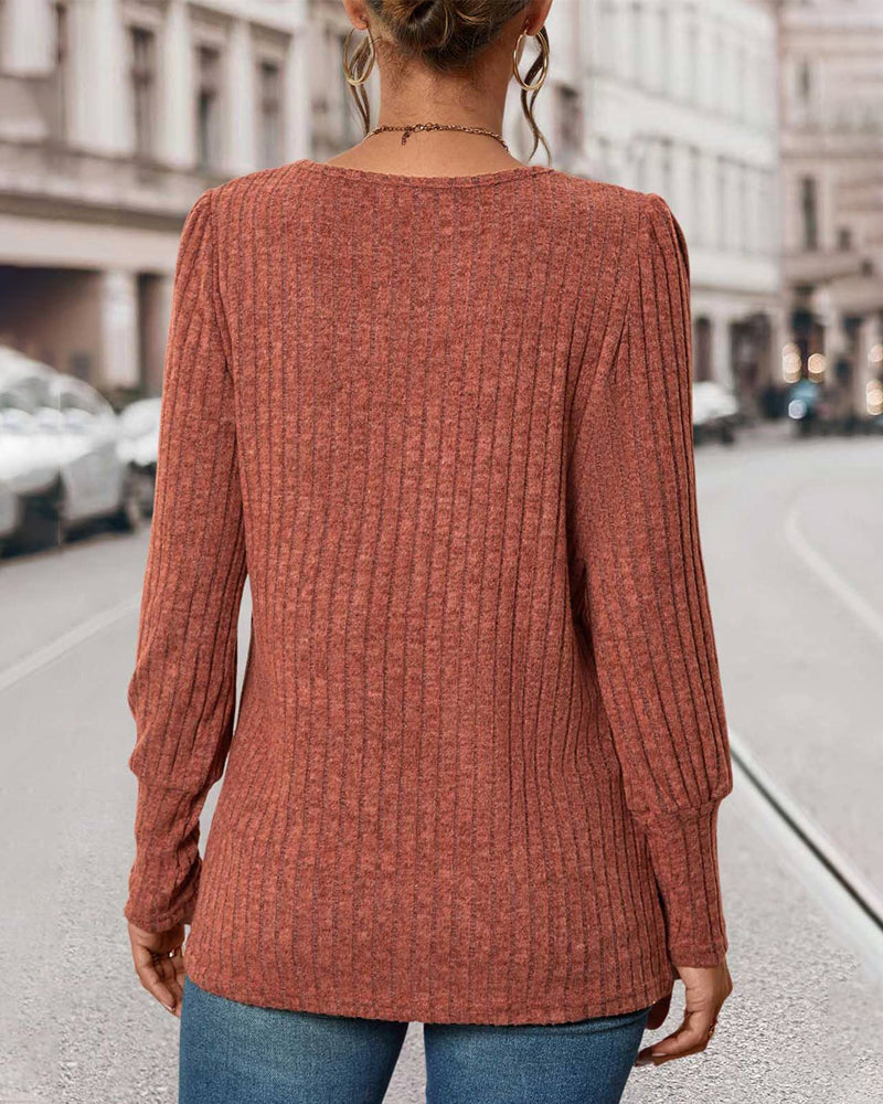 Stricktop für Damen mit Knöpfen – Mireille