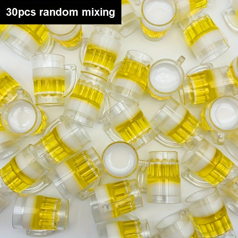 30 Stück Mini-Biergläser aus Harz – MiniBierSet Oktoberfest 2025