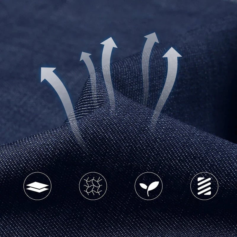 Herrenjeans mit Hoher Taille und Geradem Bein – Tobias