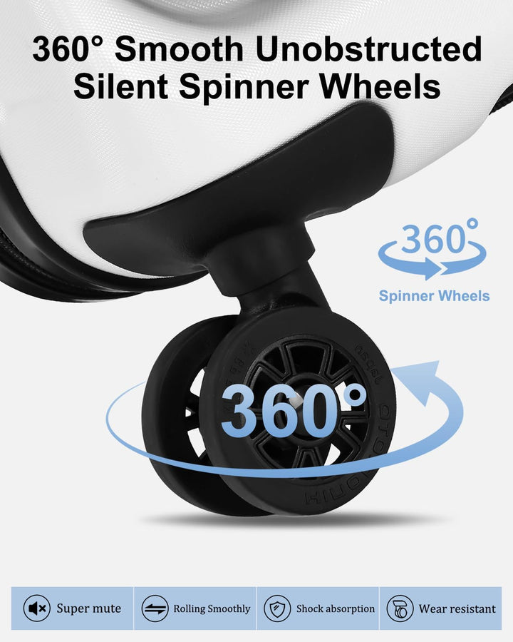 Erweiterbarer Hartschalenkoffer mit Frontfach und TSA-Schloss