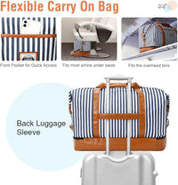 50L Wasserdichte Wochenend-Duffeltasche mit Kulturbeutel- und Schuhfächern