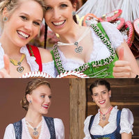 Edelweiß Schmuckset mit Herzanhänger – HerzGlanz Oktoberfest 2025