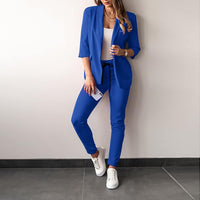 2-teiliges Stretch-Damenanzug mit Blazer - Vivian Herbstedition