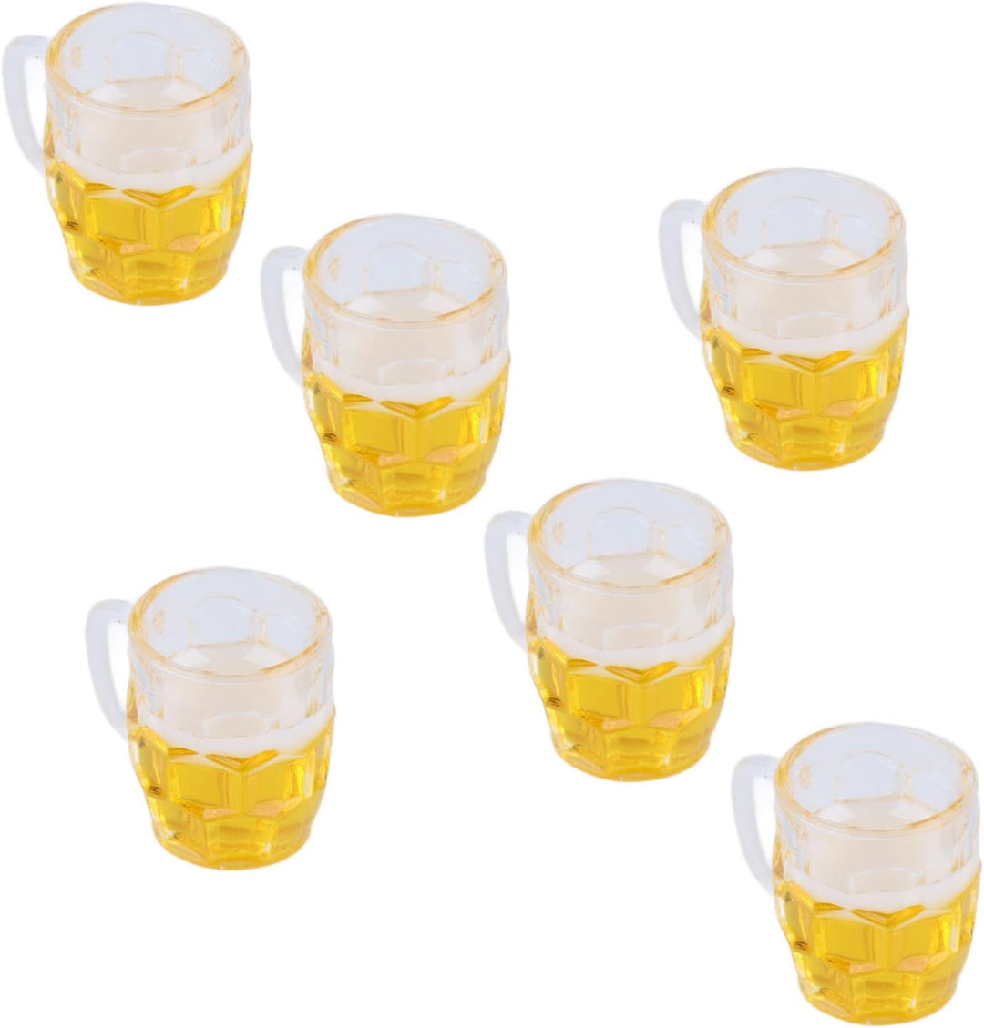 Mini Bierkrüge (12er-Set, Harz) – DekoProst Oktoberfest 2025