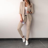 2-teiliges Stretch-Damenanzug mit Blazer - Vivian Herbstedition