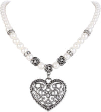 Perlenkette mit Herzanhänger – RosenHerz Oktoberfest 2025