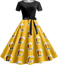 Bierkrug-Kleid mit Taillenband – Lena Oktoberfest 2025