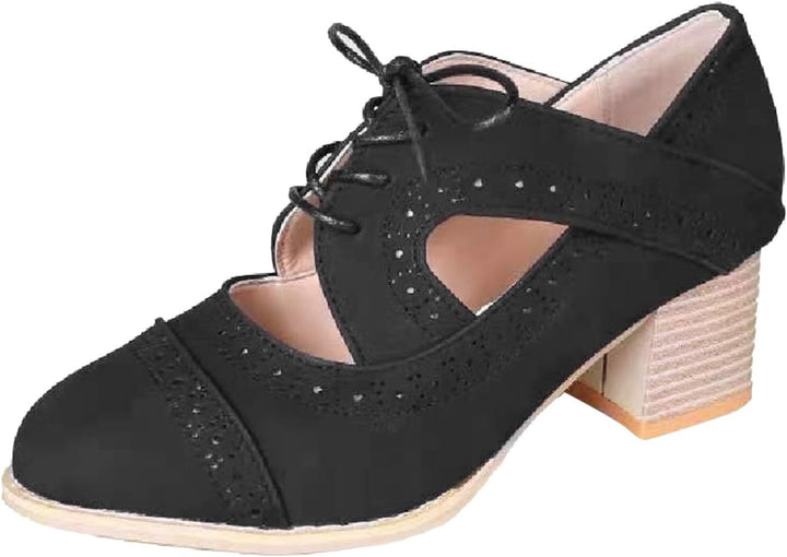 Wildlederoptik Dirndl-Schnürpumps – Katharina Oktoberfest 2025