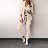 2-teiliges Stretch-Damenanzug mit Blazer - Vivian Herbstedition