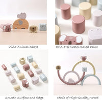 Montessori Holzspielset – Buildoro