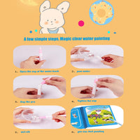 Set von 4 Wiederverwendbaren Wasserfarbenbüchern – AquaColor Bücher