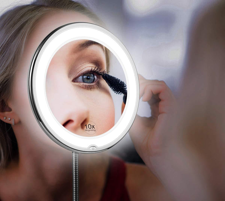 LED-Vergrößerungsspiegel mit flexiblem Schwanenhals – Claravue