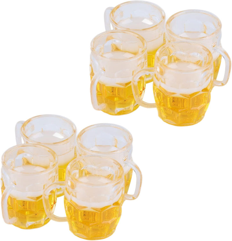 Mini Bierkrüge (12er-Set, Harz) – DekoProst Oktoberfest 2025