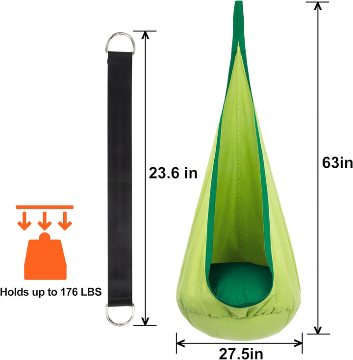 Kinder-Hängesessel mit Luftkissen für drinnen & draußen