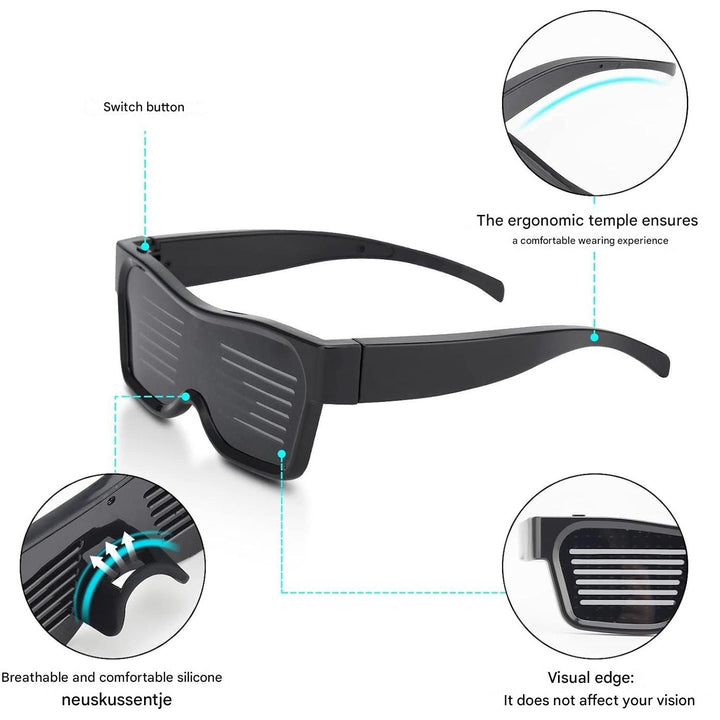 App-programmierbare LED-Partybrille - GlowBeat