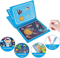 Set von 4 Wiederverwendbaren Wasserfarbenbüchern – AquaColor Bücher