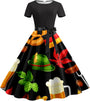 Bierkrug-&-Brezn-Kleid mit Taillenband – Anna Oktoberfest 2025