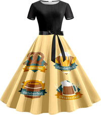 Bierkrug-Kleid mit Taillenband – Lena Oktoberfest 2025