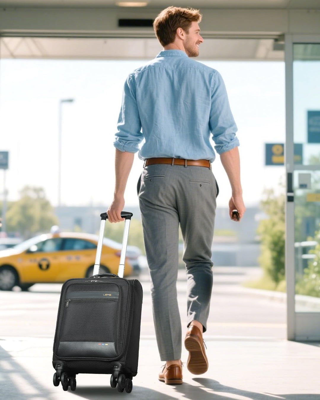 Weicher ausziehbarer Handgepäckkoffer mit Rollen – Leicht & Fluggesellschaftszugelassen