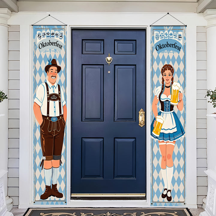 Oktoberfest Banner Set Polyester – WiesnWillkommen Oktoberfest 2025